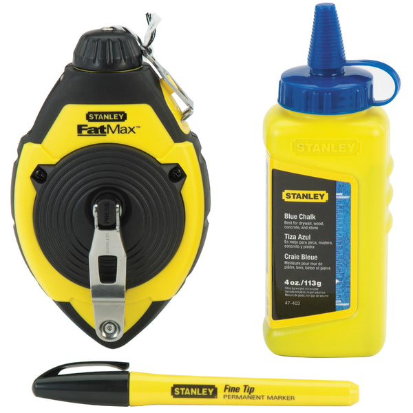 Stanley® 47-681L FatMax® Chalk Line Reel, Blue Chalk, 4 Oz