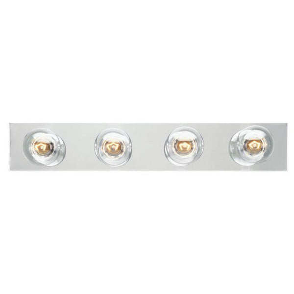 Westinghouse 66411 Four-Light Interior Bath Bar, Chrome Finish