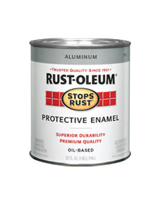 Rust-Oleum 7715-502 Stops Rust Protective Enamel, 1 Qt, Aluminum