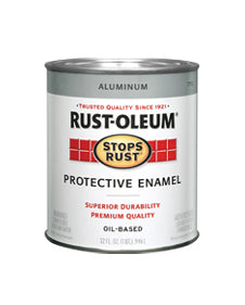 Rust-Oleum 7715-502 Stops Rust Protective Enamel, 1 Qt, Aluminum