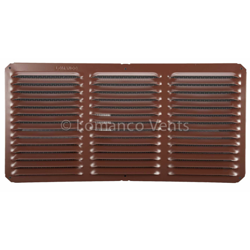 Lomanco® C816BR C-Series Under Eave Cornice Vent, 8" x 16", Brown