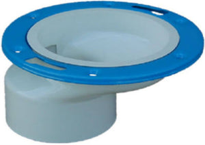 Charlotte Pipe PVC-00820-0600HA DWV Schedule 40 Offset Closet Flange, 4" x 3"