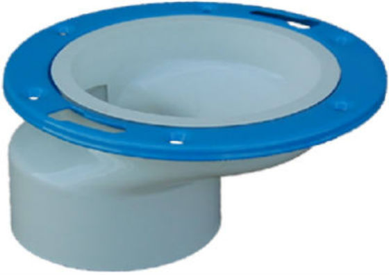Charlotte Pipe PVC-00820-0600HA DWV Schedule 40 Offset Closet Flange, 4" x 3"