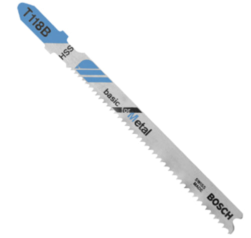 Bosch T118B Metal Cutting T-Shank Jig Saw Blade, 3", 14 TPT, 5-Pack