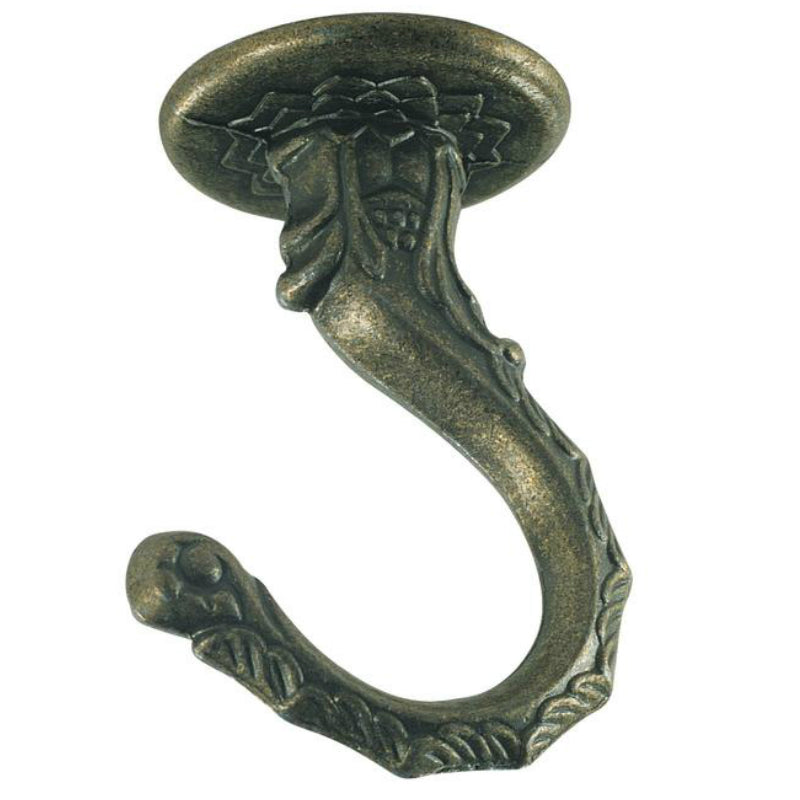 Westinghouse 70441 Large Swag Hook, 2-1/2", Antique Brass Finish
