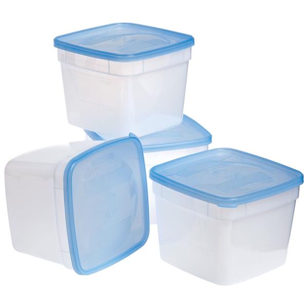 Arrow Plastic 04305 Stor-Keeper Freezer & Storage Container, 1.5 Pint, 4-Pack