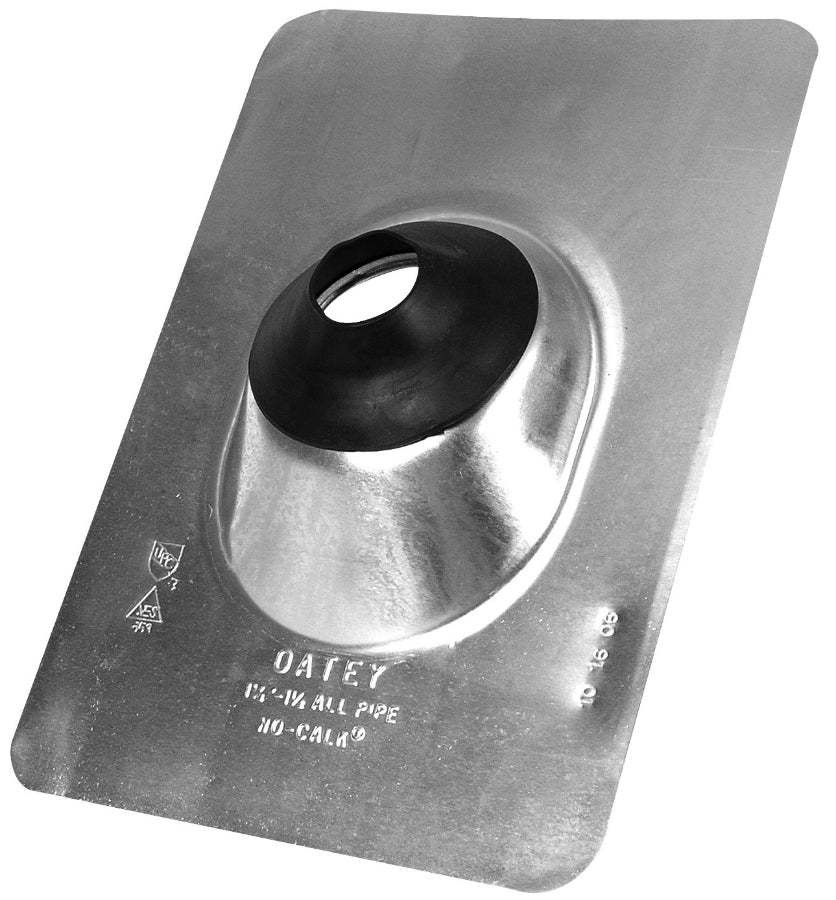 Oatey® 12923 Aluminum No-Calk® Roof Flashing/Standard Base, 1.25" – 1.5"