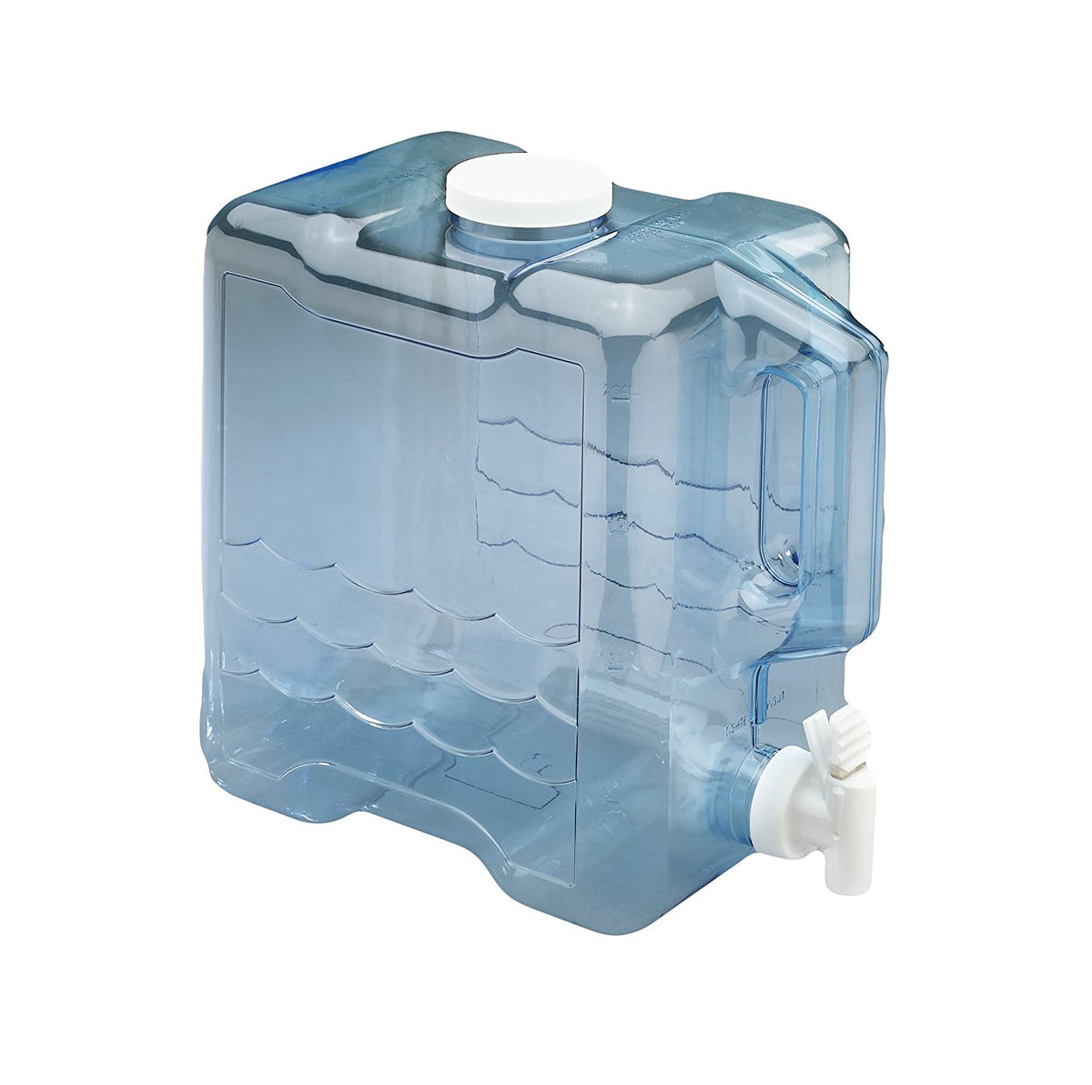 Arrow Plastic 00743 Refillable Beverage Container, 2 Gallon, Blue Plastic