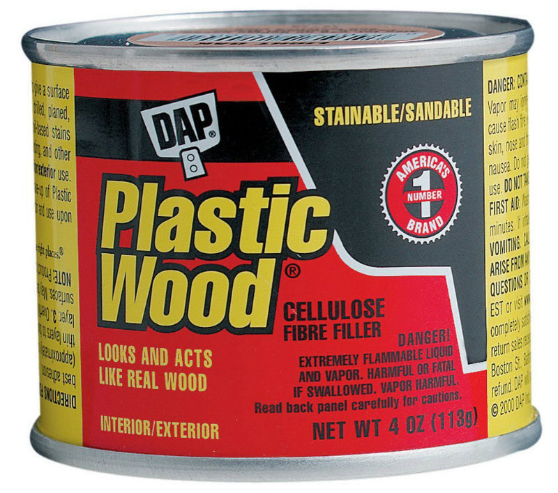 Dap® 21400 Plastic Wood® Solvent Professional Wood Filler, 4 Oz, Light Oak