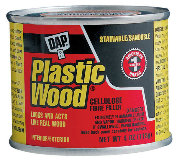 Dap® 21404 Plastic Wood® Solvent Professional Wood Filler, 4 Oz, Pine
