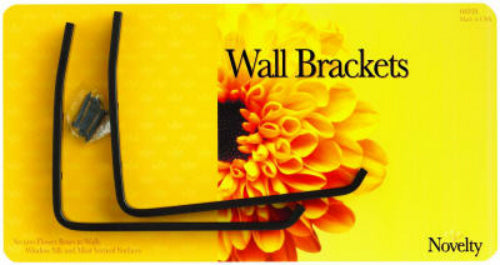 Novelty 04038 Flower Box Bracket, Black