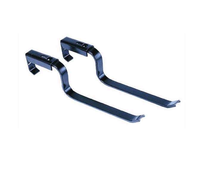 Novelty 04058 Adjustable Wide Deck Rail Bracket, Pair, Black
