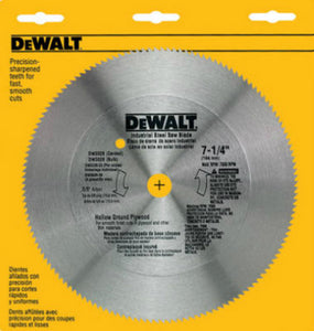 DeWalt® DW3526 Steel Hollow Ground Plywood Blade, 140 Teeth, 7-1/4"