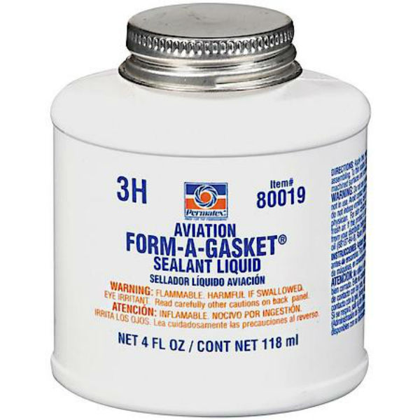 Permatex® 80019 Aviation Form-A-Gasket® #3 Sealant Liquid, 4 Oz