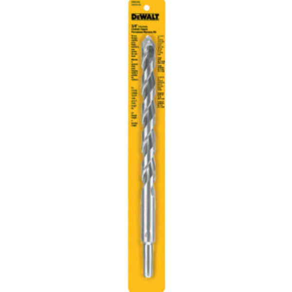 DeWalt® DW5245 Carbide Tipped Premium Percussion Masonry Drill Bit, 3/4" x 12"
