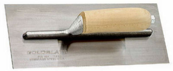 Goldblatt® G03463 Flat Finishing Trowel, 12'' x 5'', Stainless Steel