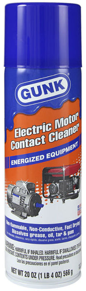 Gunk® NM1 Energized Electric Motor Contact Cleaner, 20 Oz