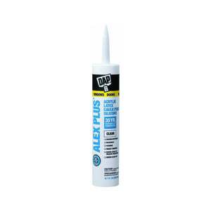 Dap® 18156 Alex Plus® Acrylic Latex Caulk Plus Silicone, 10.1 Oz, Clear