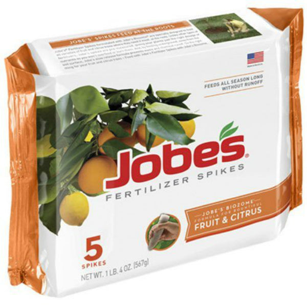 Jobe’s® 01002 Fruit & Citrus Tree Fertilizer Spike, 9-12-12, 5-Pack
