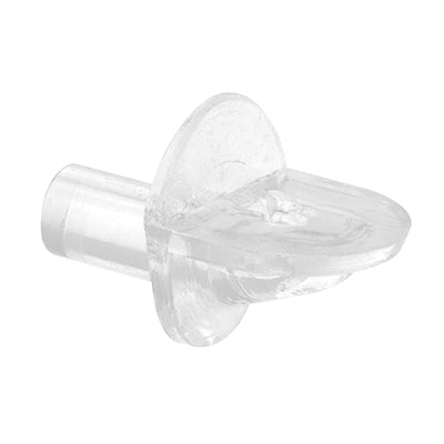 Slide-Co 242153 Plastic Mini Shelf Support Peg, 5 mm Dia, Clear, 12-Pack