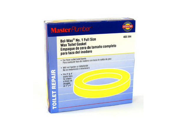 Master Plumber 007010 Bol-Wax® #1 Wax Gasket