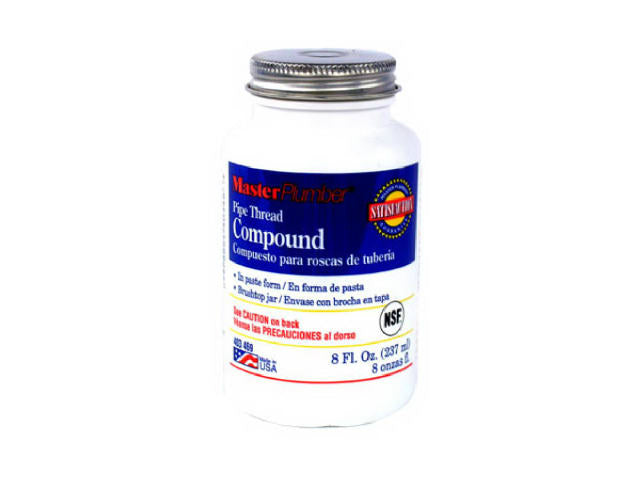 Master Plumber 029045 Gray Pipe Thread Compound, 8 Oz