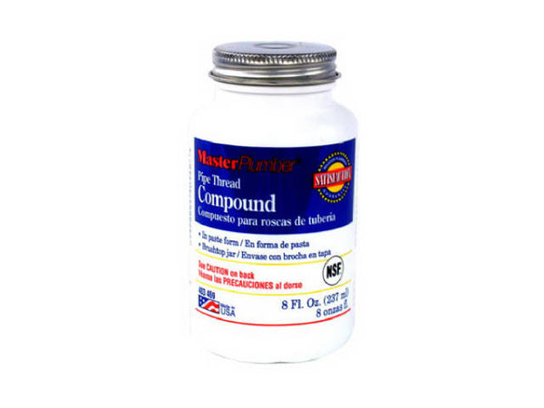 Master Plumber 029045 Gray Pipe Thread Compound, 8 Oz