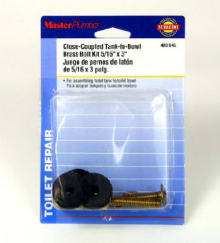 Master Plumber 403642 Toilet Tank To Bowl Bolt Set