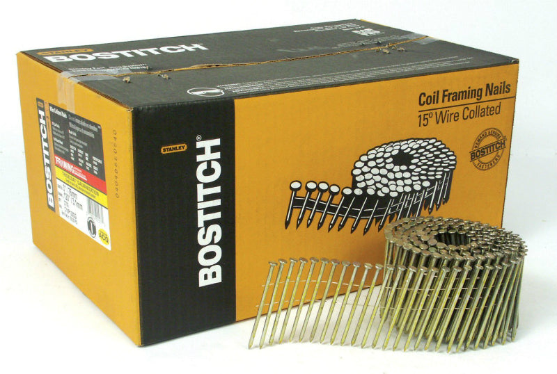 Bostitch® C10P120DG Coil Framing Nails, 3" x 0.120", 2700-Pack