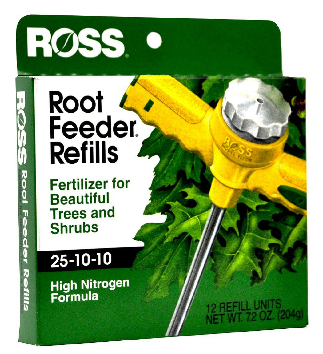 Ross® 13610 Tree & Shrub Root Feeder Refill, 25-10-10, 12-Pack