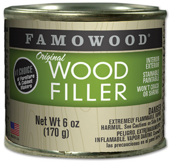 Famowood® 36141142 Original Wood Filler for Prof Woodworkers, 6 Oz, Walnut