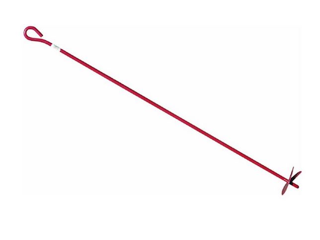 FarmGard® 901114A Screw-In Earth Anchor, Red, 4" x 40"