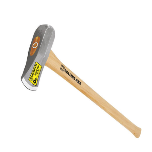 Collins TJ6AHC Axe Eye Splitting Maul with 36" Hickory Handle, 6 Lb Head