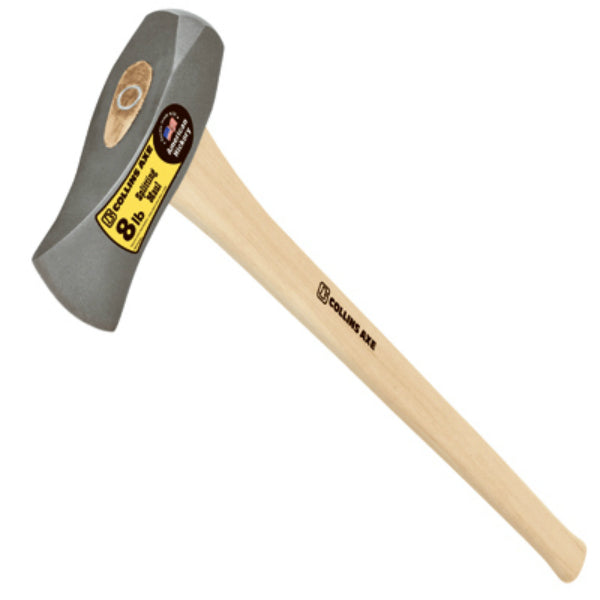 Collins TJ8AHC Axe Eye Splitting Maul with 36" Hickory Handle, 8 Lb Head