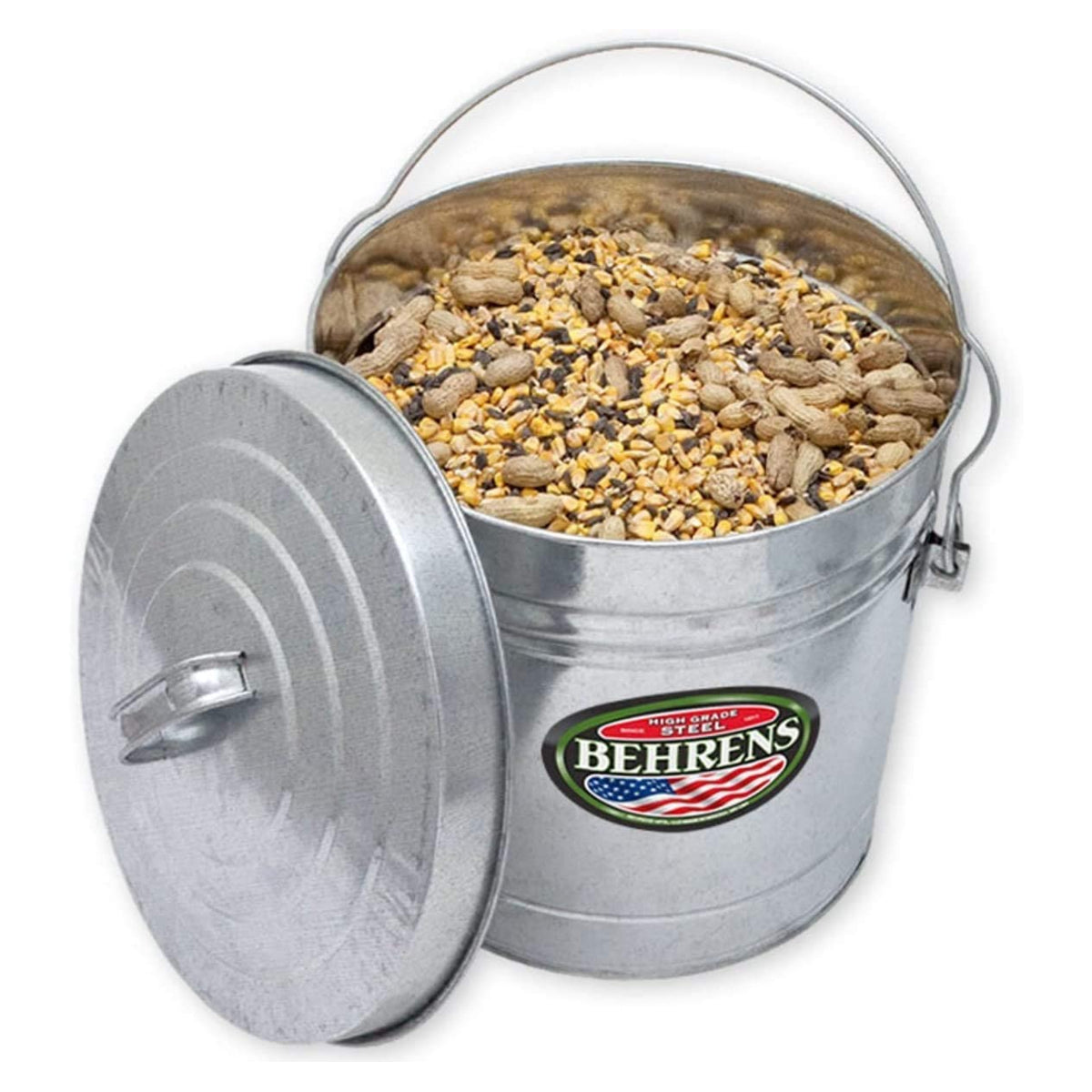 Behrens 6110 Galvanized Steel Locking Lid Can, 10 Gallon