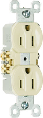 Pass & Seymour 3232ITU TradeMaster Standard Duplex Outlet, 15A, Ivory