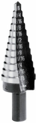Irwin Tools 10231 Unibit® 13-Hole High Speed Step Drill, 1/8" To 1/2"