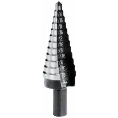 Irwin Tools 10232 Unibit® 6-Hole High Speed Step Drill, 3/16" - 1/2"