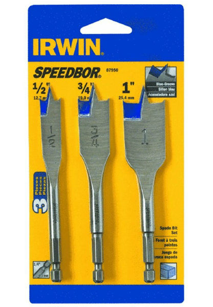 Irwin Tools 87950 Speedbor® Short Length Wood Boring Bit, 3-Piece