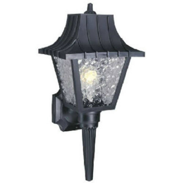 Westinghouse 66860 One-Light Exterior Wall Lantern with Removable Tail, Black