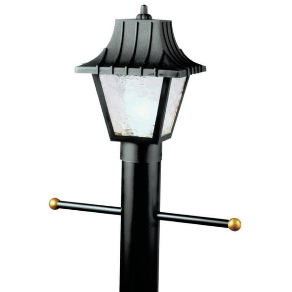 Westinghouse 66875 One-Light Post-Top Exterior Lantern w/Acrylic Panels, Black