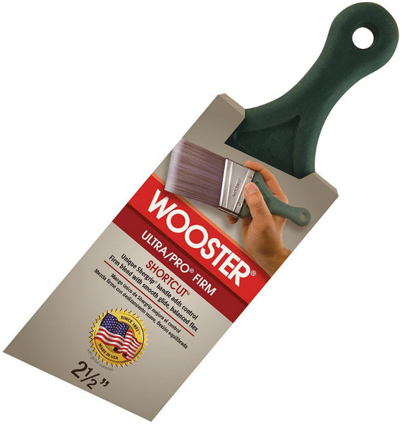 Wooster® 4187-2-1/2 Ultra/Pro® Firm Shergrip Shortcut Angle Sash Paintbrush, 2.5"