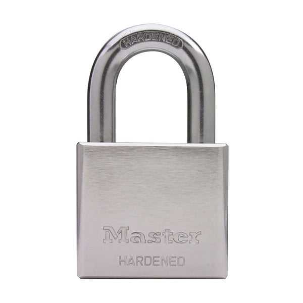 Master Lock 532DPF Solid Steel Body Padlock, 2", Chrome Plated