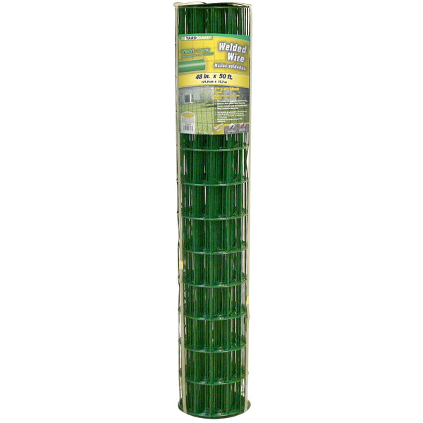 YardGard® 308358A Green Vinyl Coated Welded Wire Fence, 14-Gauge, 48" x 50'