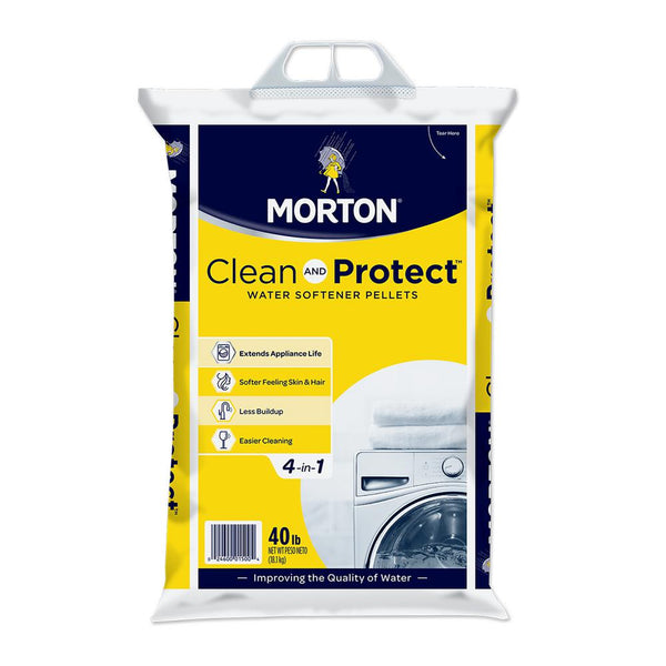 Morton® F125010000G Clean and Protect™ Water Softener Pellets, 50 Lb