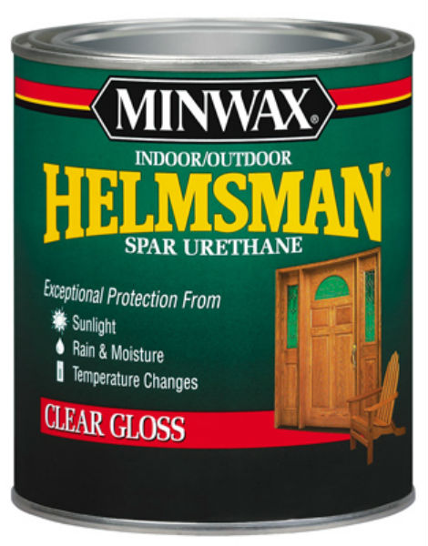 Minwax 63200 Helmsman Indoor/Outdoor Spar Urethane, Clear Gloss, 1 Qt