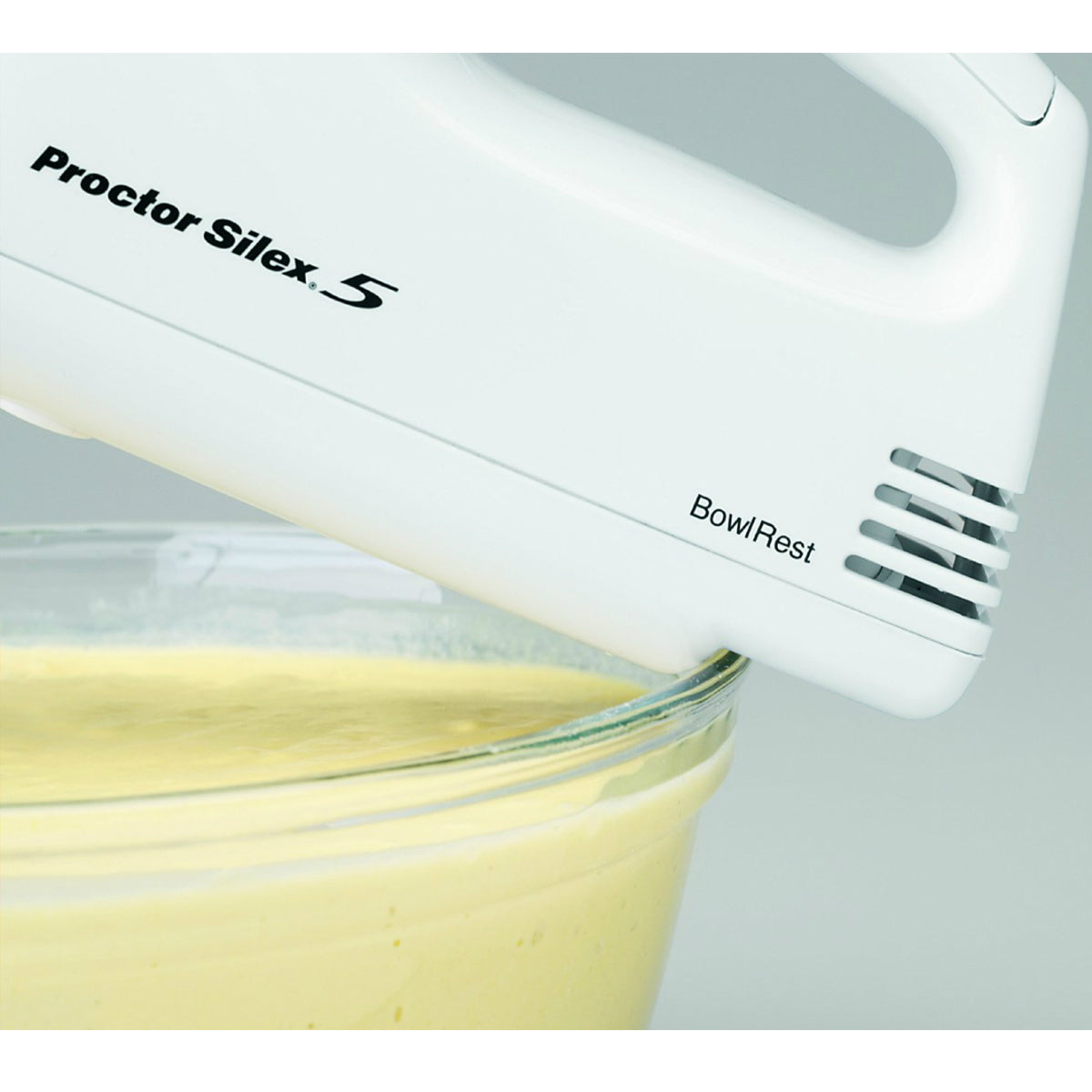 Proctor Silex 62515R Easy Mix 5-Speed Hand Mixer with Bowl Rest, 125 W