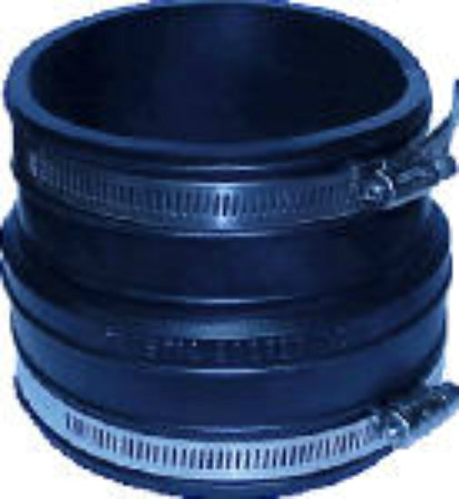 Fernco® P1059-44 Flexible Coupling for Socket To Pipe Connection, 4" x 4"