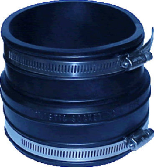 Fernco® P1060-44 Flexible Socket Coupling, 4" x 4"