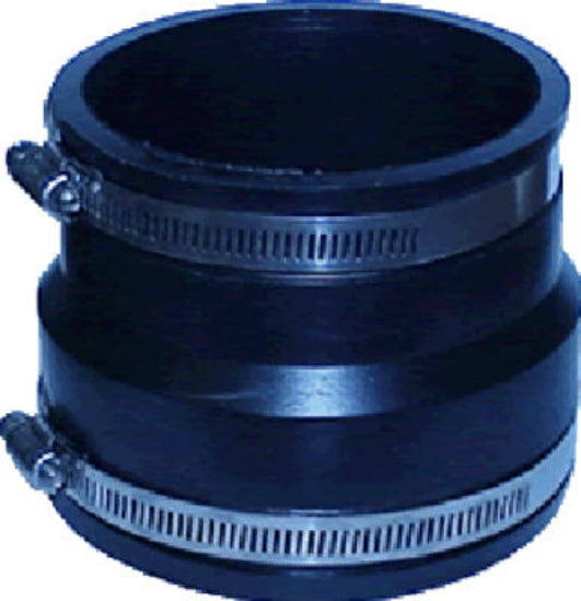 Fernco® P1070-44 Flexible Coupling for Corrugated ADS To PVC Pipe, 4" x 4"